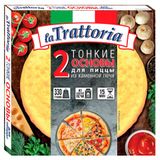 Изображение товара Основа тонкая для пиццы La Trattoria замороженная 2 шт, 330 г