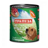 Изображение товара Влажный корм для собак «Трапеза» с говядиной, 750 г