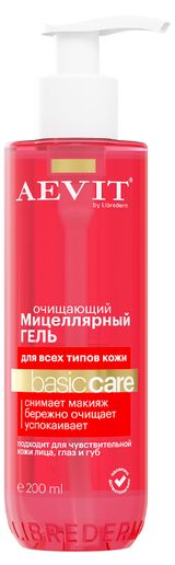 Изображение товара Гель для лица AEVIT By Librederm Basic Care мицеллярный очищающий, 200 мл