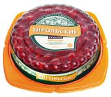 Изображение товара Пирог бисквитный «Тирольские пироги» Черри бренди шоколадный со спелой вишней и миндальным заварным кремом Premium, 600 г