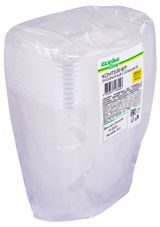 Изображение товара Контейнеры для пищевых продуктов «Каждый день» одноразовые с крышкой 500 мл, 10 шт