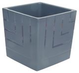 Изображение товара Горшок «Ливингрин» Квадро с вкладкой d.16 антрацит
