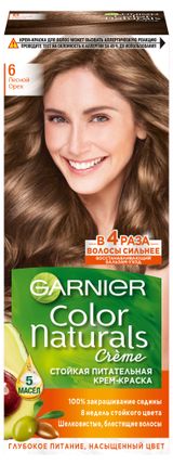 Изображение товара Крем-краска для волос Garnier Стойкая питательная Color Naturals оттенок 6 Лесной орех