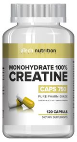 Изображение товара Креатин aTech Creatine Monohydrate 100%, 120 капсул