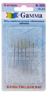 Изображение товара Иглы GAMMA ручные гобеленовые, 6шт