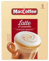 Изображение товара Кофейный Напиток MacCoffee Latte Карамель, 5 шт х 22 г