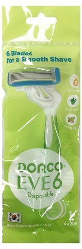Изображение товара Станок для бритья одноразовый женский Dorco Eve 6 SXA300-1P 6 лезвий, 1 шт