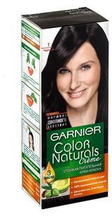 Изображение товара Крем-краска для волос Garnier Color Naturals тон 1 Черный, 112 мл