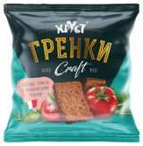 Изображение товара Гренки «Хруст» ржано-пшеничные со вкусом вяленых томатов с итальянскими травами Craft, 75 г