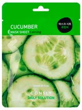 Изображение товара Маска тканевая для лица CONSLY с экстрактом огурца, 23 мл