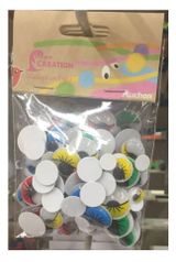 Изображение товара Наклейки АШАН Красная птица Глазки, 100 шт