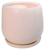 Изображение товара Горшок керамический Тюльпан бежевый 22 см