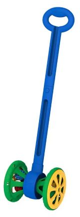 Изображение товара Каталка «Нордпласт» Весёлые колёсики с шариками, сине-зеленая