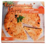 Изображение товара Пирог осетинский мясной сытный с курицей и сыром замороженный, 500 г