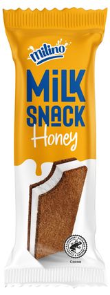 Изображение товара Пирожное бисквитное Milino Milk Snack Honey с медом Италия охлажденное, 28 г