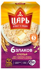 Изображение товара Хлопья «ЦАРЬ» 6 злаков, 400 г