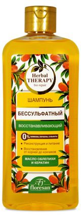 Изображение товара Шампунь для волос Floresan Блеск и объем бессульфатный, 400 мл