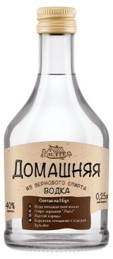 Изображение товара Водка «Домашняя» Россия, 0,25 л