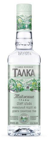 Изображение товара Водка «Талка» Таежные травы Россия, 0,5 л