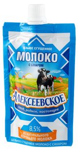Изображение товара Молоко сгущенное цельное «Алексеевское» с сахаром 8,5% БЗМЖ, 100 г