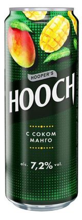 Изображение товара Слабоалкогольный напиток Hooch Манго 7,2%, 450 мл