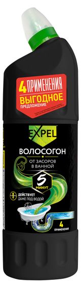 Изображение товара Гель для устранения засоров Expel Волосогон, 1 л
