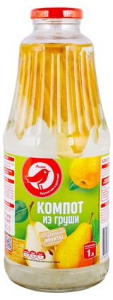 Изображение товара Компот АШАН Красная птица из груши, 1 л