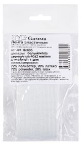 Изображение товара Лента эластичная GAMMA белая, 40 мм х 1 м