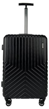 Изображение товара Чемодан жесткий Airport облегченный черный 8 колес, 29х48х71 см, размер L