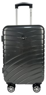 Изображение товара Чемодан пластиковый Airport черный 8 колес, 25х41х61 см, размер M