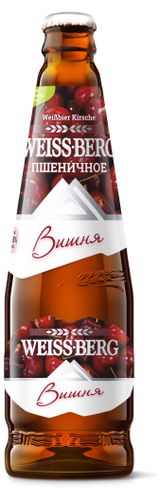 Изображение товара Пивной напиток Weiss Berg нефильтрованный вишня  4%, 440 мл