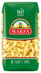 Изображение товара Макаронные изделия Makfa гребешки, 450 г