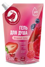 Изображение товара Гель для душа АШАН Красная птица Ягодный пунш, 500 мл