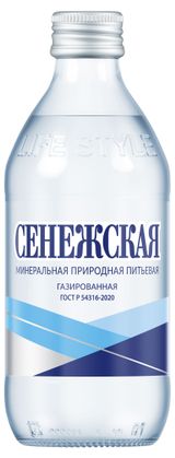 Изображение товара Вода минеральная «Сенежская» газированная, 330 мл
