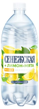 Изображение товара Вода питьевая «Сенежская» лимон-мята газированная, 1 л