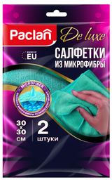 Изображение товара Салфетка Paclan Deluxe из микрофибры 30х30 см, 2 шт