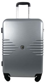 Изображение товара Чемодан пластиковый Airport серый 4 колеса, 21х33х51 см, размер S