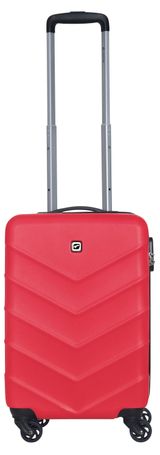 Изображение товара Чемодан жесткий Airport красный 4 колеса, 21х33х51 см, размер S