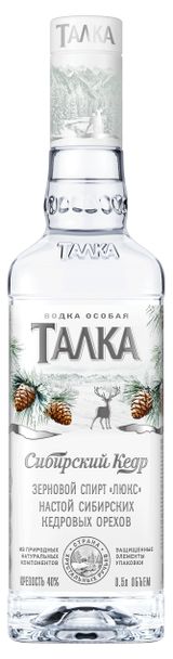Изображение товара Водка «Талка» Сибирский кедр Россия, 0,5 л