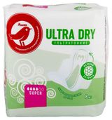 Изображение товара Прокладки гигиенические АШАН Красная птица Ультра Супер Драй, 8 шт