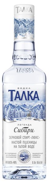Изображение товара Водка «Талка» Россия, 0,5 л