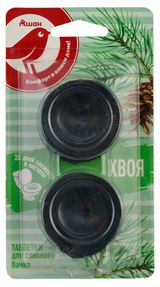 Изображение товара Таблетка для сливного бачка АШАН Красная Птица хвоя, 2х50 г