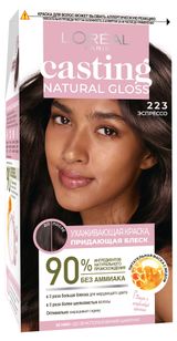 Изображение товара Краска-уход для волос L'Oreal Paris без аммиака Casting Natural Gloss оттенок 223 Эспрессо