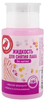 Изображение товара Жидкость для снятия лака АШАН Красная птица без ацетона в помпе, 150 мл