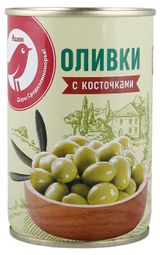 Изображение товара Оливки АШАН Красная птица с косточкой Испания, 300 г