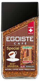 Изображение товара Кофе растворимый Egoiste Special сублимированный с молотым Швейцария, 100 г