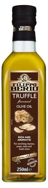 Изображение товара Масло оливковое Filippo Berio Extra virgin olive oil нерафинированное первого отжима c трюфелем Италия, 250 мл