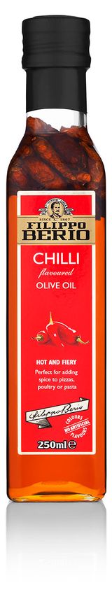 Изображение товара Масло оливковое Filippo Berio Extra virgin olive oil нерафинированное первого отжима c перцем чили Италия, 250 мл