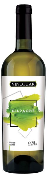 Изображение товара Вино Vinotuar Шардоне белое сухое Россия, 0,75 л