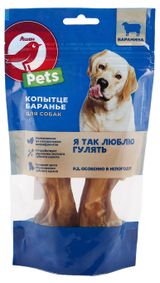 Изображение товара Лакомство АШАН Красная птица Копытце баранье, 75 г х 2 шт